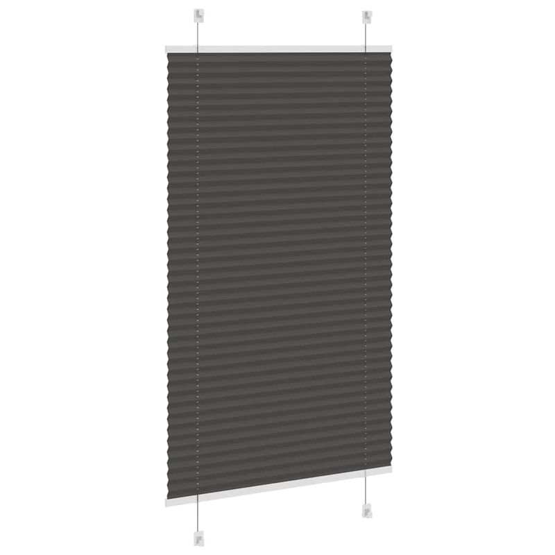 Casa si Gradina - Textile si covoare - Rulouri si jaluzele - Jaluza plisata negru 75x100cm Latime tesatura 74,4 cm poliester - Infinity.ro