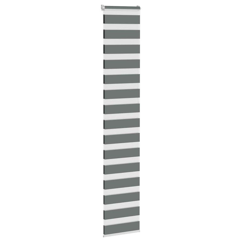 Casa si Gradina - Textile si covoare - Rulouri si jaluzele - Jaluzea tip zebra gri inchis latime tesatura 45,9 cm poliester, mărime 50x230 cm - Infinity.ro