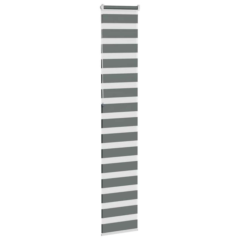 Casa si Gradina - Textile si covoare - Rulouri si jaluzele - Jaluzea tip zebra gri inchis latime tesatura 45,9 cm poliester, mărime 50x230 cm - Infinity.ro