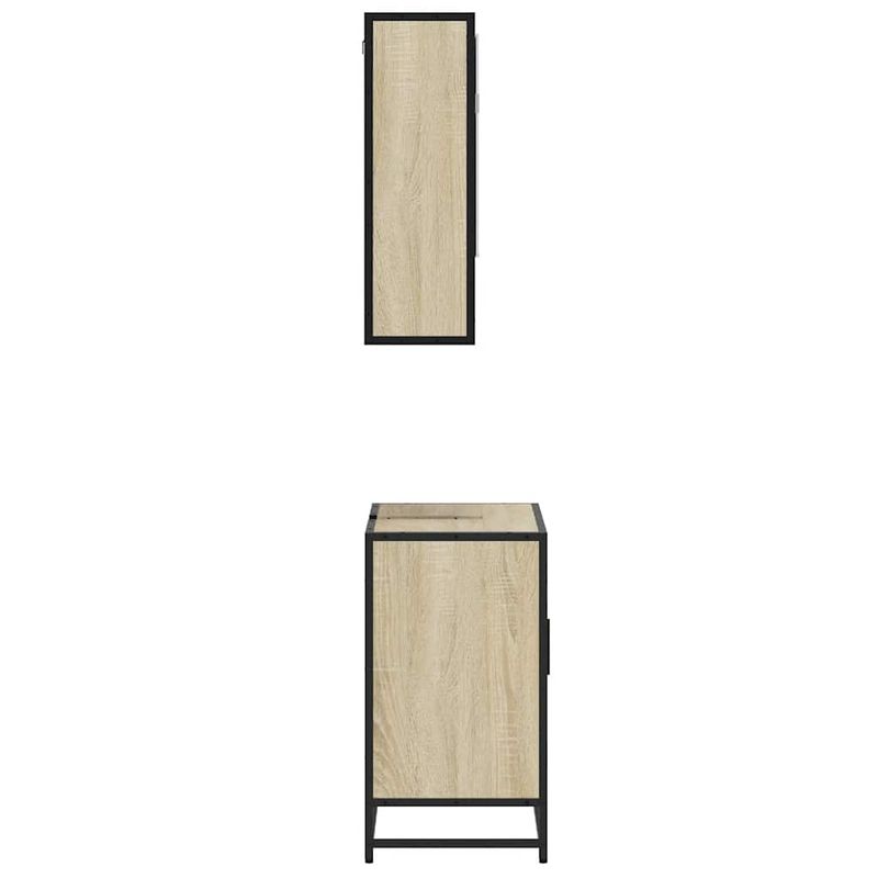 Casa si Gradina - Mobilier - Seturi de mobilier - Seturi baie - Set mobilier de baie, 2 piese, stejar sonoma, lemn prelucrat - Infinity.ro