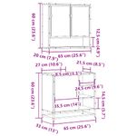 Casa si Gradina - Mobilier - Seturi de mobilier - Seturi baie - Set mobilier de baie, 2 piese, stejar sonoma, lemn prelucrat - Infinity.ro