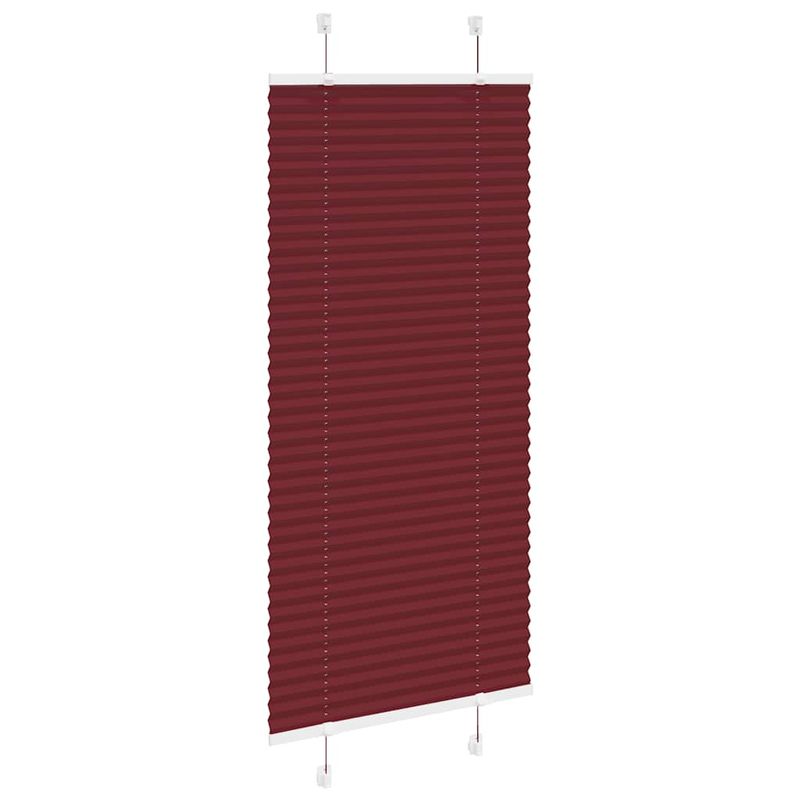 Casa si Gradina - Textile si covoare - Rulouri si jaluzele - Jaluza plisata Bordeaux Rosu 65x150 cm Latime material 64,4 cm - Infinity.ro