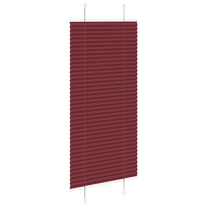 Casa si Gradina - Textile si covoare - Rulouri si jaluzele - Jaluza plisata Bordeaux Rosu 65x150 cm Latime material 64,4 cm - Infinity.ro