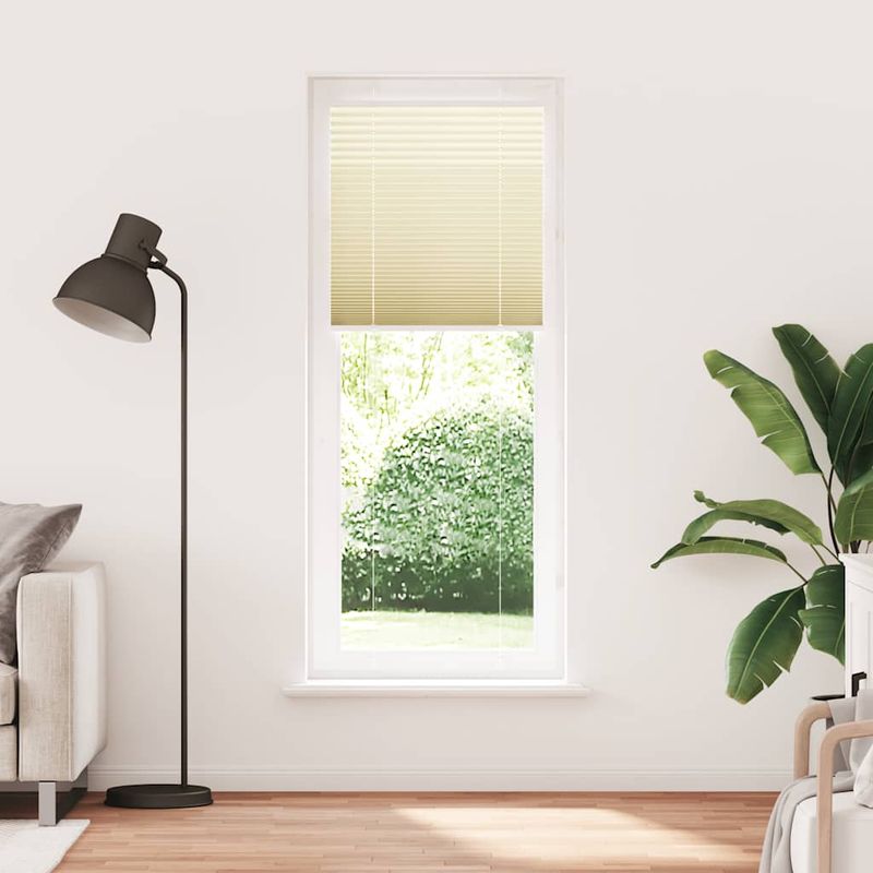 Casa si Gradina - Textile si covoare - Rulouri si jaluzele - Jaluza plisata Crem 75x200cm Latime tesatura 74,4 cm - Infinity.ro