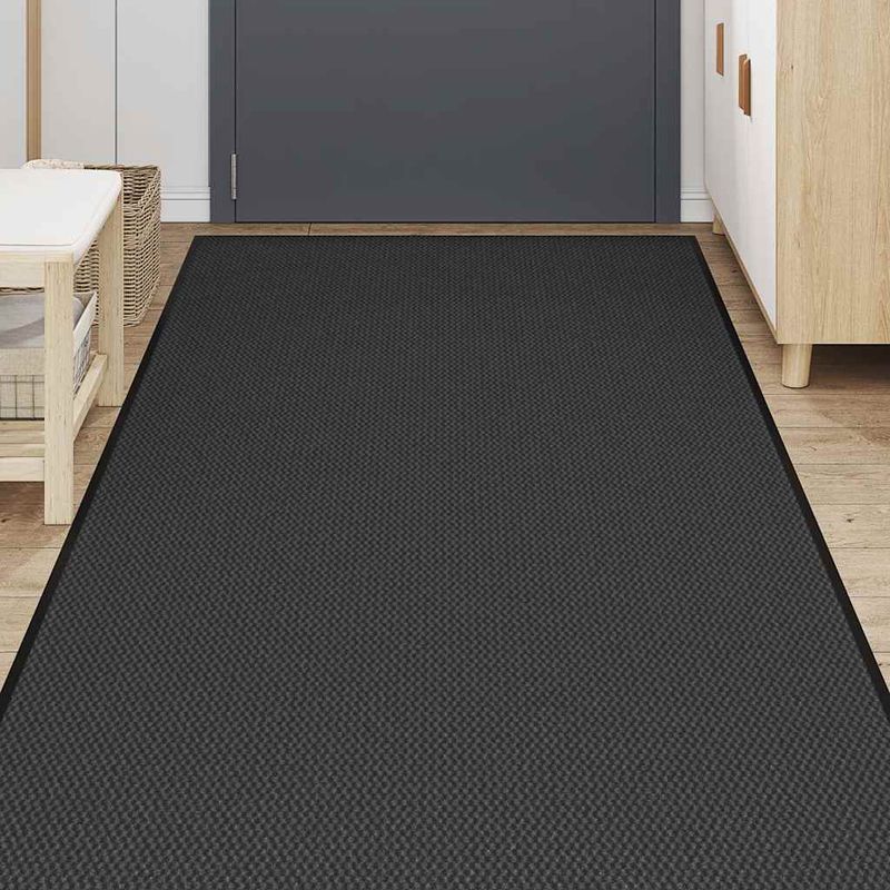 Casa si Gradina - Textile si covoare - Covoare - Covorase intrare - Pres negru 115x300 cm - Infinity.ro
