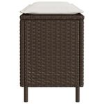 Casa si Gradina - Gradina si terasa - Mobilier exterior - Bancute de gradina - Banca de gradina cu perna, gri, 110x30x40,5 cm, poliratan - Infinity.ro