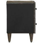 Casa si Gradina - Mobilier - Comode si corpuri - Noptiere - Noptiera gri deschis 40x33x46 cm lemn masiv de mango - Infinity.ro