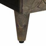 Casa si Gradina - Mobilier - Comode si corpuri - Noptiere - Noptiera gri deschis 40x33x46 cm lemn masiv de mango - Infinity.ro