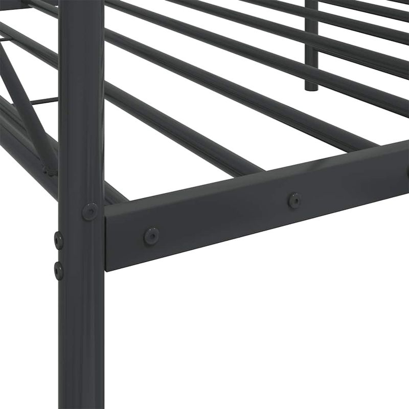 Casa si Gradina - Mobilier - Paturi si accesorii - Paturi - Pat de zi fara saltea Negru 107x203 cm Otel - Infinity.ro