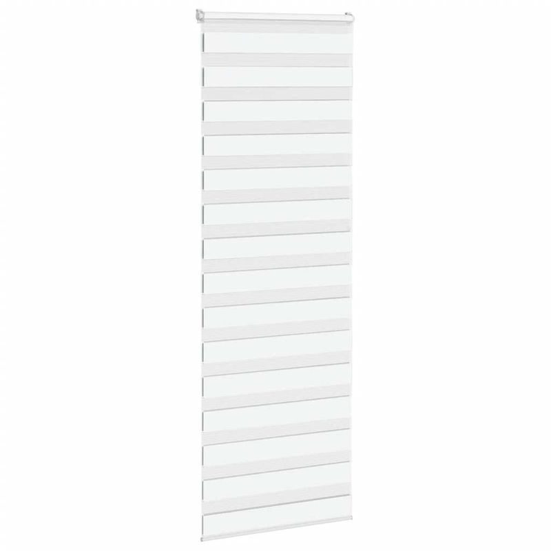 Casa si Gradina - Textile si covoare - Rulouri si jaluzele - Jaluzea tip zebra alb latime tesatura 70,9 cm poliester, mărime 75x230 cm - Infinity.ro