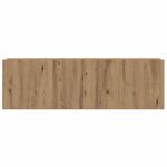 Casa si Gradina - Mobilier - Seturi de mobilier - Seturi living - Set dulap TV 4 piese montat pe perete Stejar artizanal - Infinity.ro