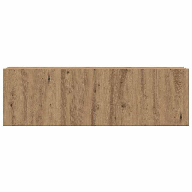 Casa si Gradina - Mobilier - Seturi de mobilier - Seturi living - Set dulap TV 4 piese montat pe perete Stejar artizanal - Infinity.ro