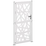 Casa si Gradina - Constructii - Usi interior, exterior si garaj - Usi garaj - Poarta de gradina Design cu lumina otel rezistent la intemperii, mărime 105x205 cm - Infinity.ro