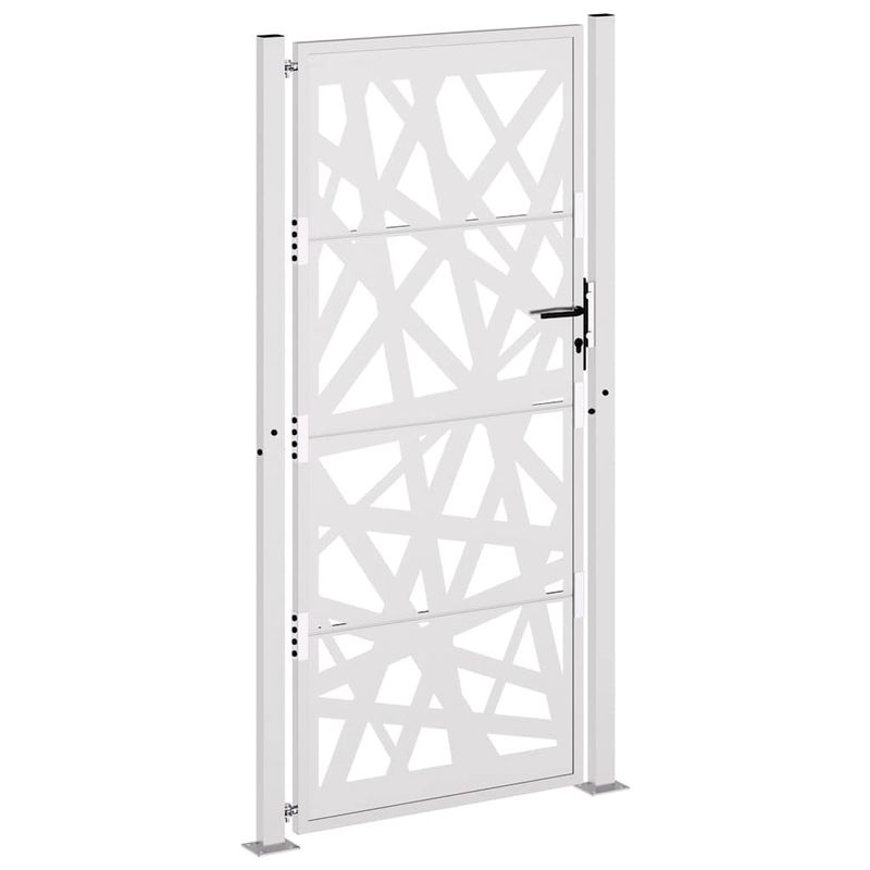 Casa si Gradina - Constructii - Usi interior, exterior si garaj - Usi garaj - Poarta de gradina Design cu lumina otel rezistent la intemperii, mărime 105x205 cm - Infinity.ro