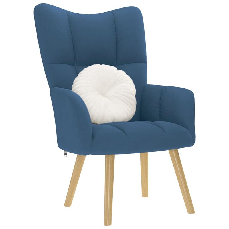 Casa si Gradina - Mobilier - Scaune si fotolii - Fotolii - Fotoliu de relaxare, albastru, material textil - Infinity.ro