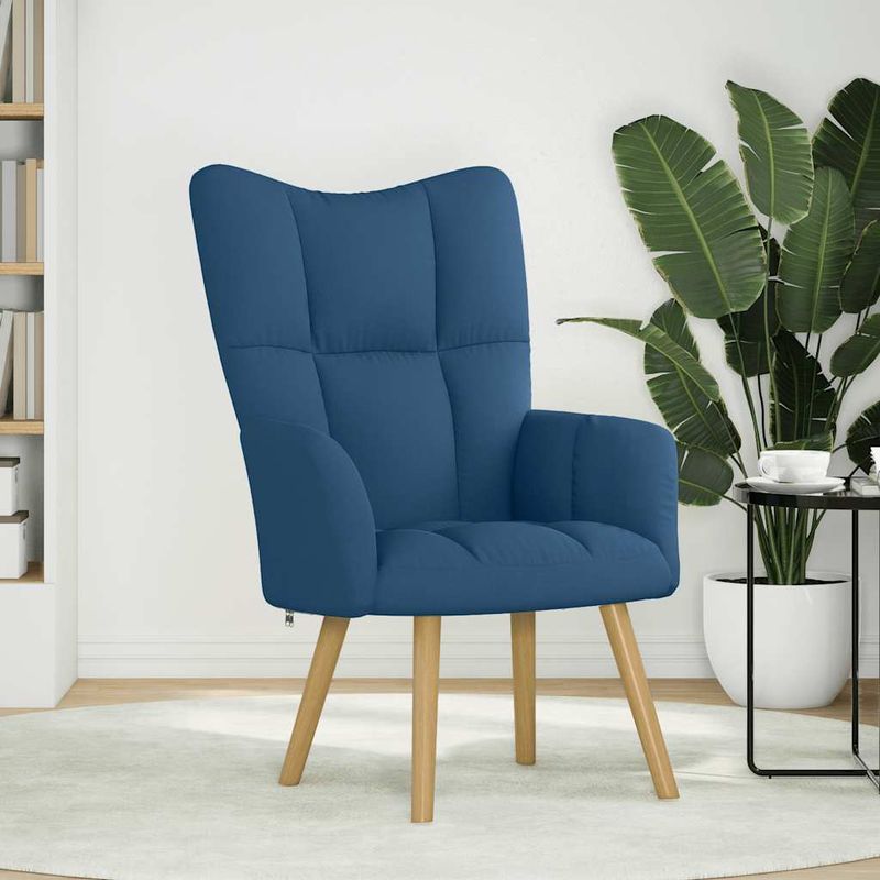 Casa si Gradina - Mobilier - Scaune si fotolii - Fotolii - Fotoliu de relaxare, albastru, material textil - Infinity.ro