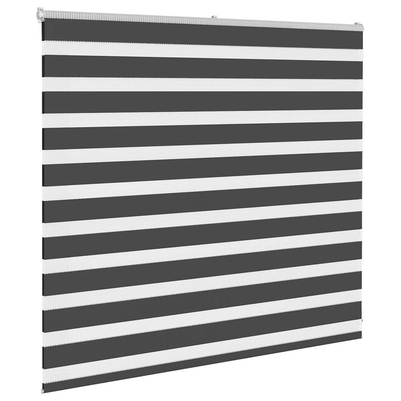 Casa si Gradina - Textile si covoare - Rulouri si jaluzele - Jaluzea tip zebra neagra latime tesatura 155,9 cm poliester, mărime 160x100 cm - Infinity.ro