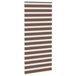 Casa si Gradina - Textile si covoare - Rulouri si jaluzele - Jaluzea tip zebra maro latime tesatura 95,9 cm poliester, mărime 100x230 cm - Infinity.ro
