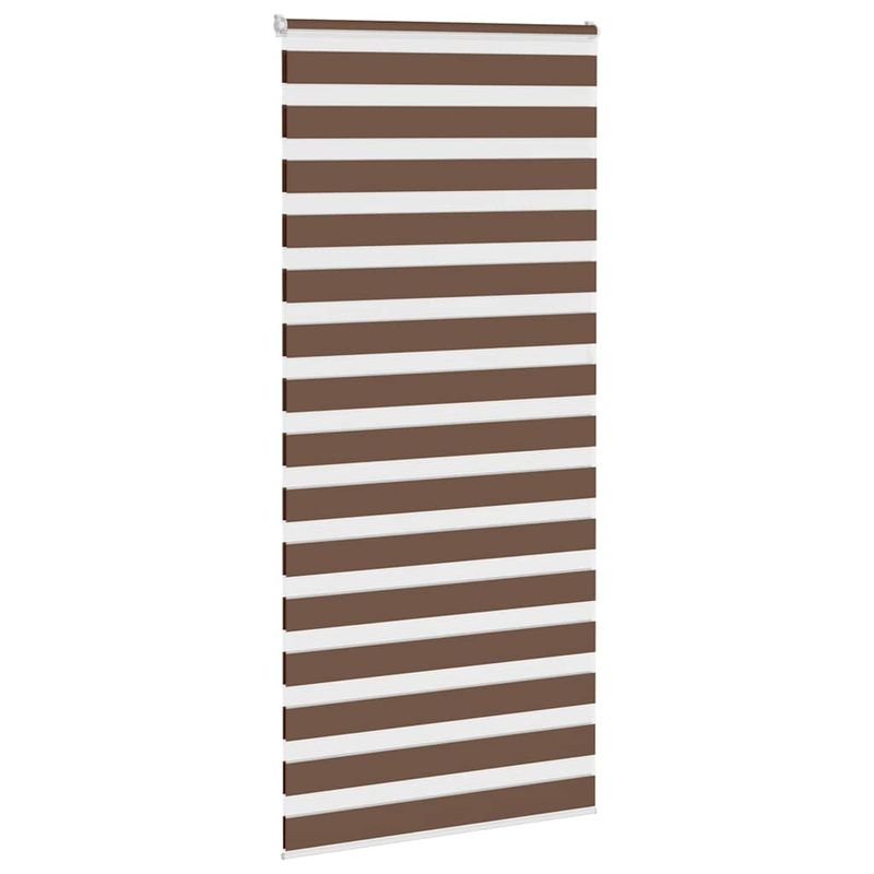 Casa si Gradina - Textile si covoare - Rulouri si jaluzele - Jaluzea tip zebra maro latime tesatura 95,9 cm poliester, mărime 100x230 cm - Infinity.ro