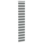 Casa si Gradina - Textile si covoare - Rulouri si jaluzele - Jaluzea tip zebra gri inchis latime tesatura 40,9 cm poliester, mărime 45x200 cm - Infinity.ro