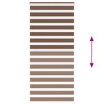Casa si Gradina - Textile si covoare - Rulouri si jaluzele - Jaluzea tip zebra maro latime tesatura 95,9 cm poliester, mărime 100x230 cm - Infinity.ro