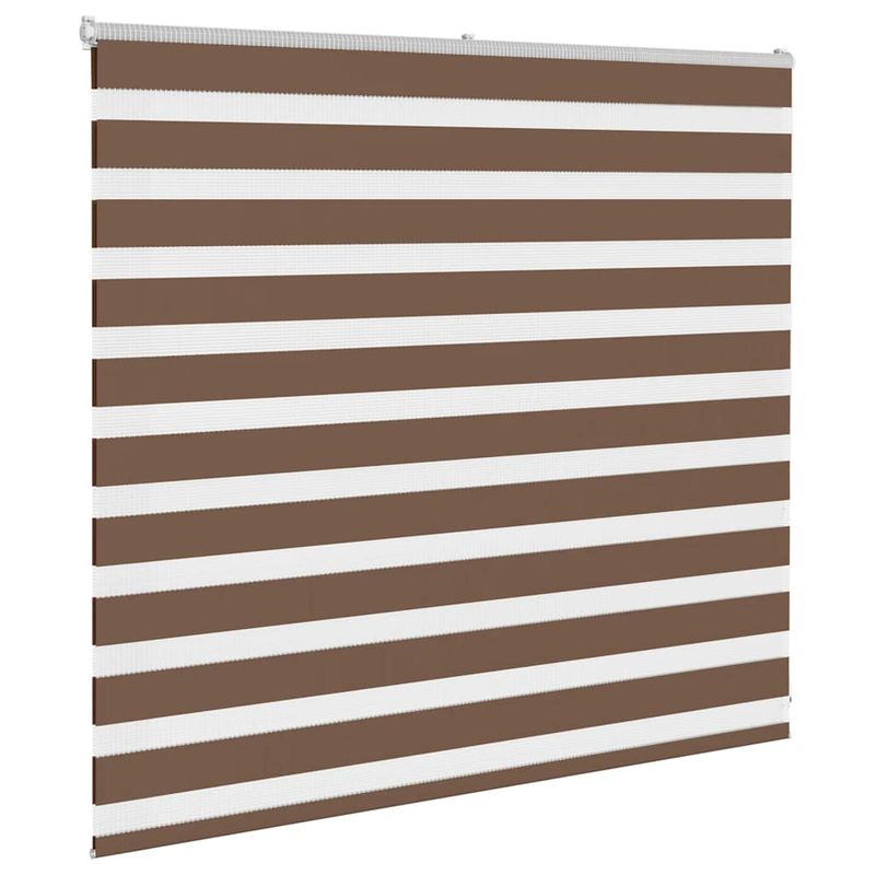Casa si Gradina - Textile si covoare - Rulouri si jaluzele - Jaluzea tip zebra maro latime tesatura 150,9 cm poliester, mărime 155x100 cm - Infinity.ro