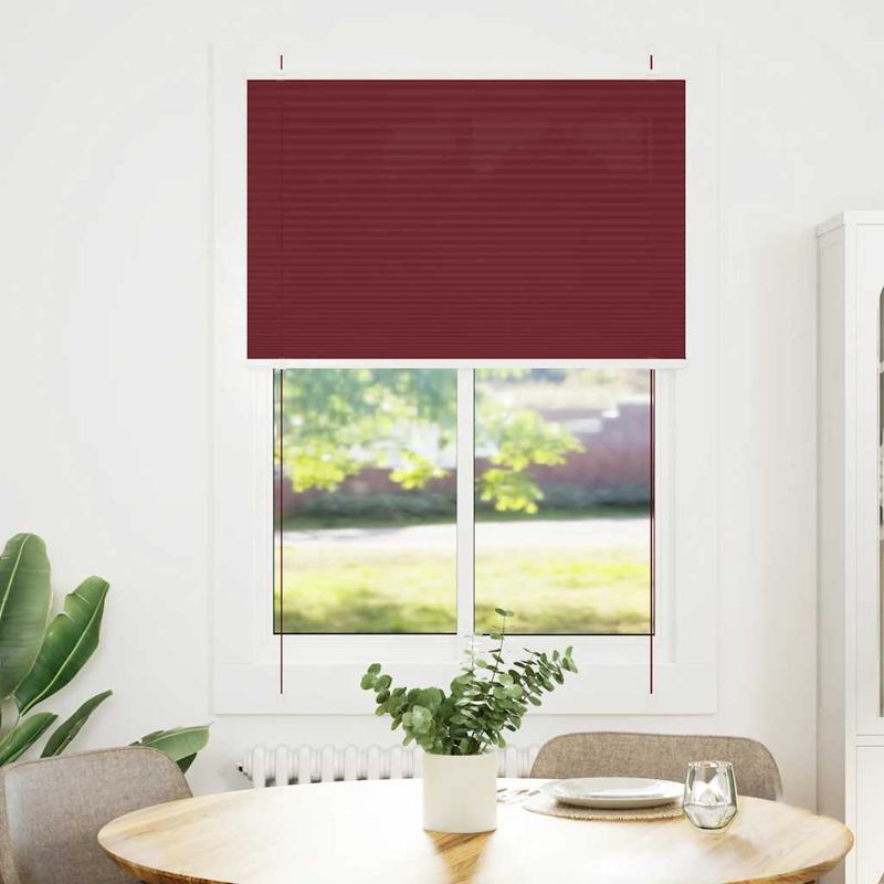 Casa si Gradina - Textile si covoare - Rulouri si jaluzele - Jaluza plisata Bordeaux Rosu 95x150 cm Latime tesatura 94,4 cm - Infinity.ro
