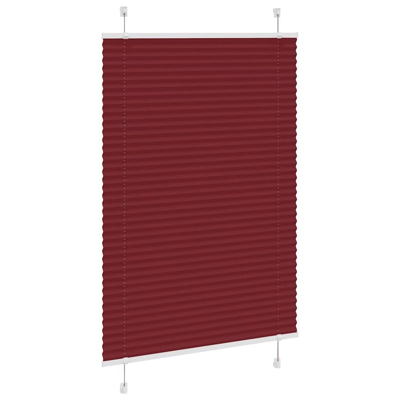 Casa si Gradina - Textile si covoare - Rulouri si jaluzele - Jaluza plisata Bordeaux Rosu 95x150 cm Latime tesatura 94,4 cm - Infinity.ro
