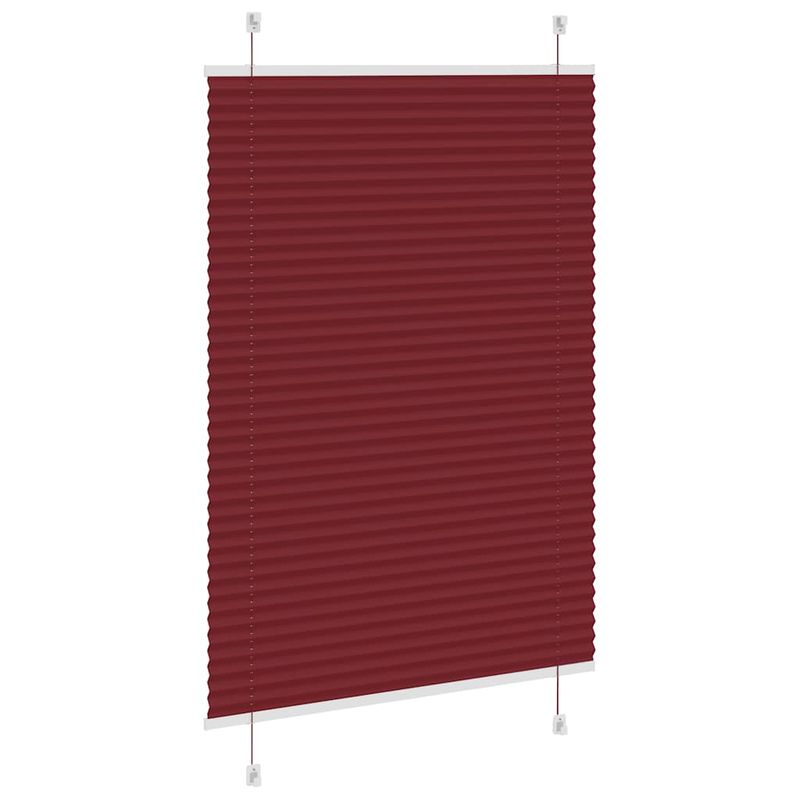 Casa si Gradina - Textile si covoare - Rulouri si jaluzele - Jaluza plisata Bordeaux Rosu 95x150 cm Latime tesatura 94,4 cm - Infinity.ro