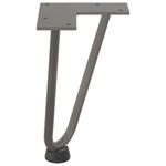 Casa si Gradina - Mobilier - Feronerie si accesorii mobila - Picioare de masa in ac de par 4 buc Otel natural Otel solid, model 2 rods, mărime 20 cm - Infinity.ro