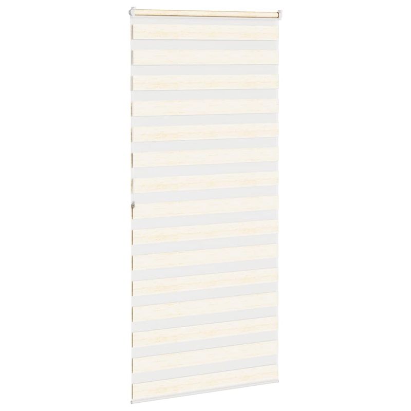 Casa si Gradina - Textile si covoare - Rulouri si jaluzele - Jaluzea tip zebra 115x200 cm latime tesatura 110,9 cm poliester, bej marmorat - Infinity.ro