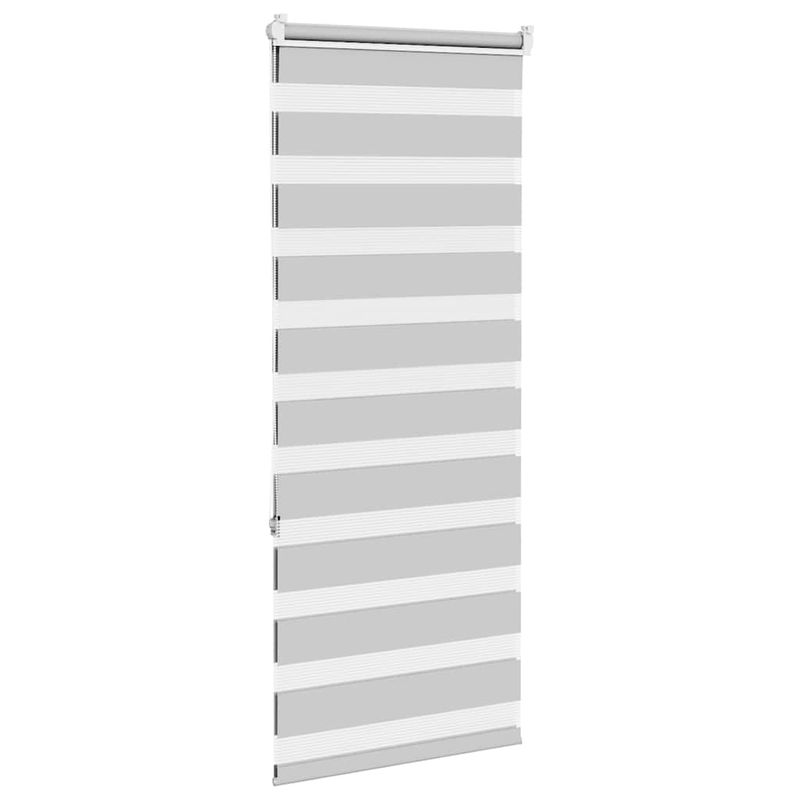 Casa si Gradina - Textile si covoare - Rulouri si jaluzele - Jaluzea tip zebra gri deschis latime tesatura 50,9 cm poliester, mărime 55x150 cm - Infinity.ro