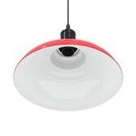 Casa si Gradina - Corpuri si surse de iluminat - Veioze si lampi - Lampi de veghe - Lampa suspendata reglabila pe inaltime E27 rosu lucios metal - Infinity.ro