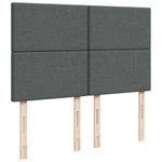 Casa si Gradina - Mobilier - Paturi si accesorii - Paturi - Cadru pat otoman cu saltea tesatura gri inchis 140x190cm - Infinity.ro