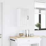 Casa si Gradina - Mobilier - Comode si corpuri - Corpuri bucatarie - Dulap de bucatarie "Lucca" din lemn prelucrat alb lucios, mărime 30x31x60 cm, model 1x dulap de perete (1 ușă) - Infinity.ro