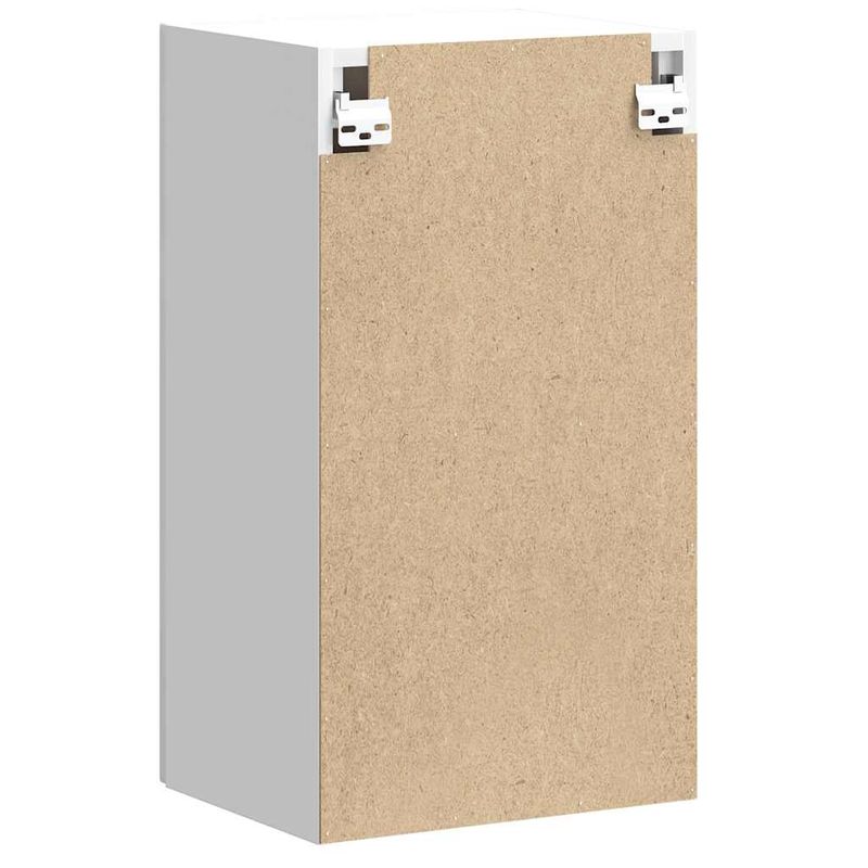 Casa si Gradina - Mobilier - Comode si corpuri - Corpuri bucatarie - Dulap de bucatarie "Lucca" din lemn prelucrat alb lucios, mărime 30x31x60 cm, model 1x dulap de perete (1 ușă) - Infinity.ro