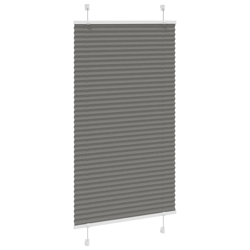 Casa si Gradina - Textile si covoare - Rulouri si jaluzele - Jaluza plisata Antracit 75x150 cm Latime tesatura 74,4 cm - Infinity.ro
