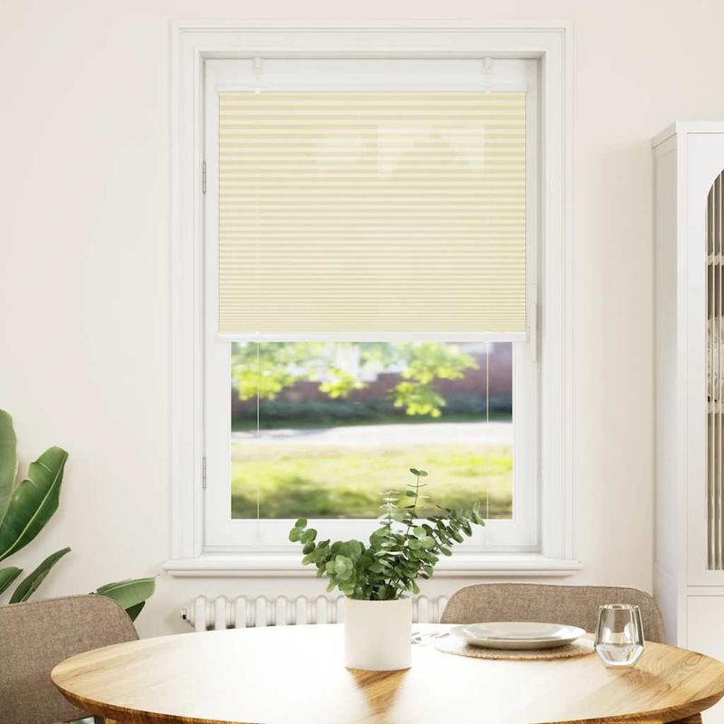 Casa si Gradina - Textile si covoare - Rulouri si jaluzele - Jaluza plisata Crem 70x150 cm Latime tesatura 69,4 cm - Infinity.ro