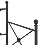 Casa si Gradina - Mobilier - Paturi si accesorii - Paturi - Pat de zi cu caut fara saltea Negru 80x200 cm Otel - Infinity.ro