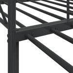 Casa si Gradina - Mobilier - Paturi si accesorii - Paturi - Pat de zi cu caut fara saltea Negru 80x200 cm Otel - Infinity.ro
