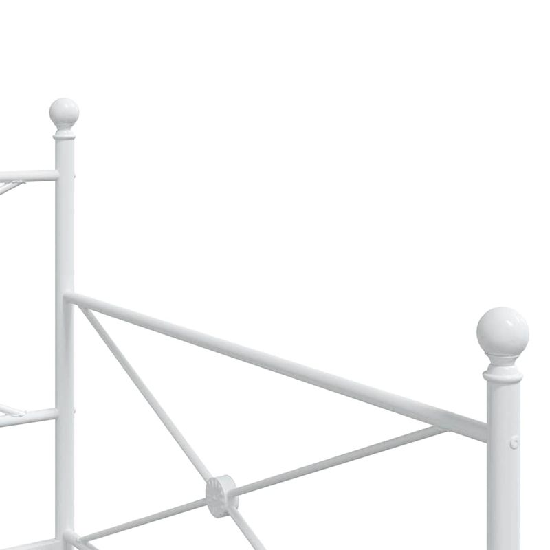 Casa si Gradina - Mobilier - Paturi si accesorii - Paturi - Pat de zi cu saia fara saltea Alb 107x203 cm Otel - Infinity.ro