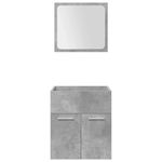 Casa si Gradina - Mobilier - Seturi de mobilier - Seturi baie - Set mobilier de baie, 5 piese, gri beton, lemn prelucrat - Infinity.ro