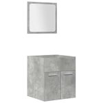 Casa si Gradina - Mobilier - Seturi de mobilier - Seturi baie - Set mobilier de baie, 5 piese, gri beton, lemn prelucrat - Infinity.ro