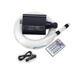 Auto si Moto - Electrice auto - Iluminare si semnalizare - Becuri auto - Kit cu fire optice LED RGBW pentru plafonul masinii, 16W, 300 de fire cu lungime de 3m - Infinity.ro