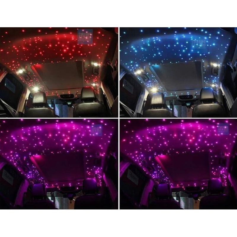 Auto si Moto - Electrice auto - Iluminare si semnalizare - Becuri auto - Kit cu fire optice LED RGBW pentru plafonul masinii, 16W, 300 de fire cu lungime de 3m - Infinity.ro