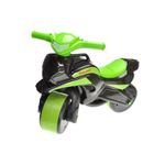 Jucarii, Copii si Bebe - Jucarii si jocuri - Vehicule si jucarii cu telecomanda - Motociclete de jucarie - Motocicleta pentru copii de 3 ani+, Ride-on de curse Doloni cu sunete si lumini, negru cu verde - Infinity.ro