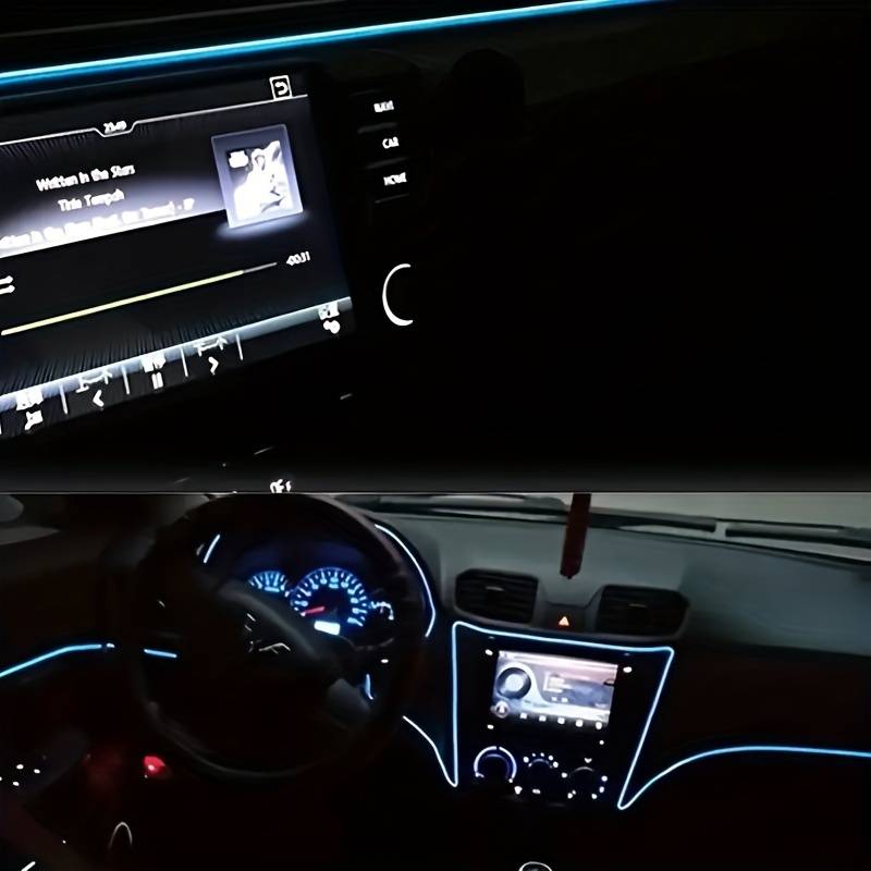 Casa si Gradina - Corpuri si surse de iluminat - Benzi LED - Banda LED RGB cu lumina ambientala pentru interiorul masinii, 2m, 3m sau 5m lungime, 3m - Infinity.ro