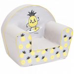 Casa si Gradina - Mobilier - Mobilier copii - Mobilier camera copiilor - Fotoliu din burete pentru copii, New Baby, ananas, gri - Infinity.ro