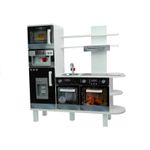 Jucarii, Copii si Bebe - Jucarii si jocuri - Jucarii de rol - Bucatarii copii - Bucatarie pentru copii, din lemn, utilata cu electrocasnice incorporabile, alb - Infinity.ro