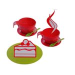 Jucarii, Copii si Bebe - Jucarii si jocuri - Jucarii de rol - Bucatarii copii - Bucatarie pentru copii Mochtoys, cu 28 piese, rosu - Infinity.ro